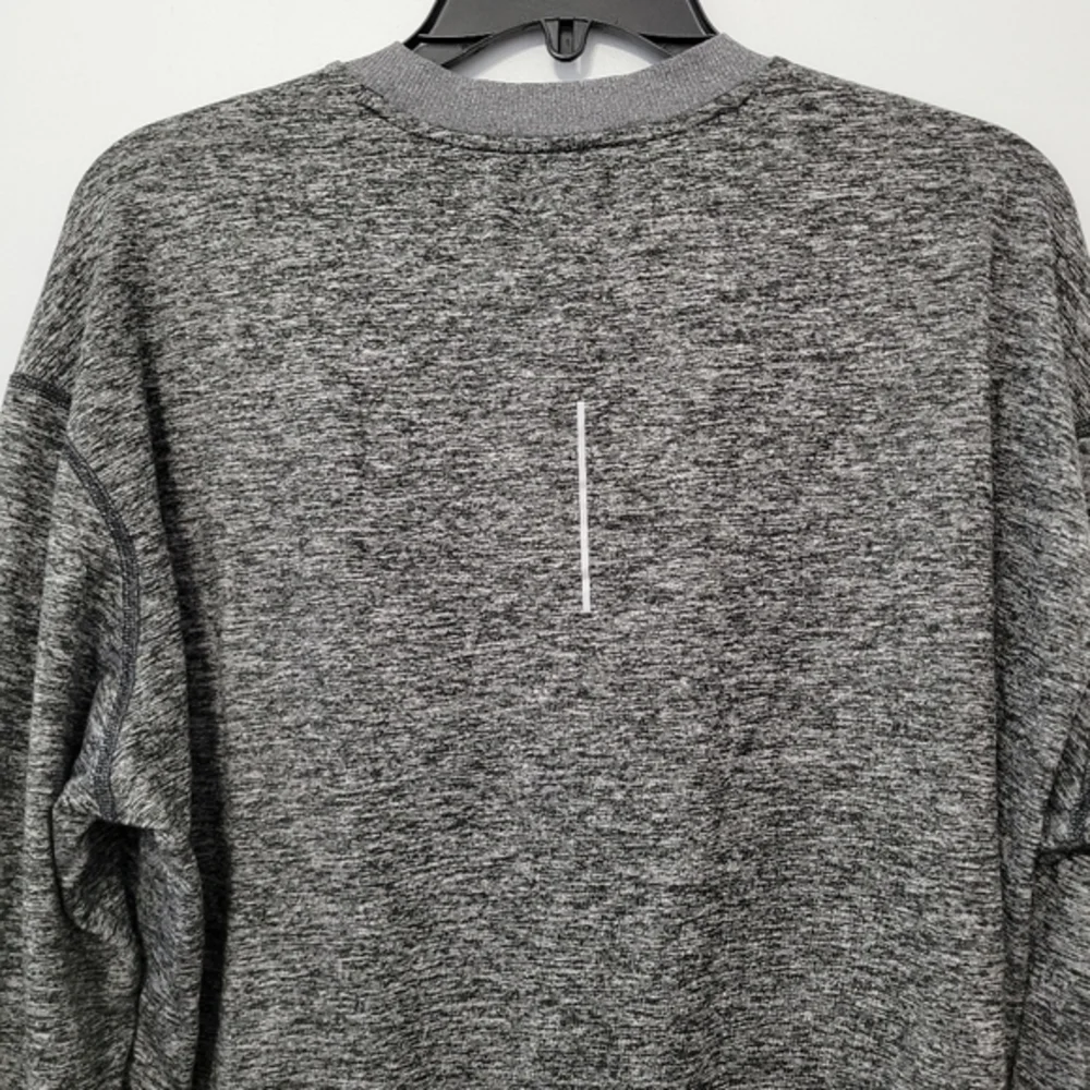 Nike Women's Element Long Sleeve Running Shirt‎ Size XXL Heathered Grey & Black